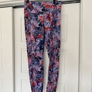 Fast and Free Brushed Fabric High Rise Tight 28”Atmospheric Purple Multi Size 8